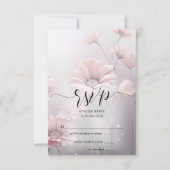 RSVP 2 Prachtige Elegante Roze Daisies (Voorkant)