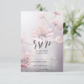 RSVP 2 Prachtige Elegante Roze Daisies (Staand voorkant)