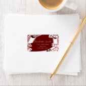 RSVP 3D Lijst Glitter Roos Roya Burgundy Label (Insitu)