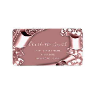 RSVP 3D Lijst Glitter Roos Royal Wedding Etiket