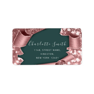 RSVP 3D Lijst Glitter Roos Royal Woodland Etiket