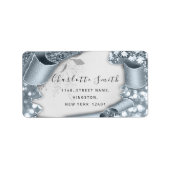 RSVP 3D Silver Lijst Glitter Gray Royal Smoky Blu Etiket (Voorkant)