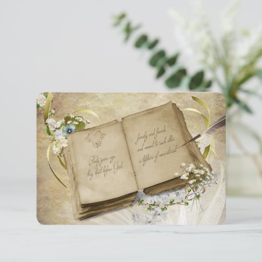 RSVP-40e verjaardag hernieuwing van geloften Kaart (Staand voorkant)