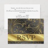 RSVP 50e gouden huwelijksjubileumkaart Kaartje (Voorkant / Achterkant)