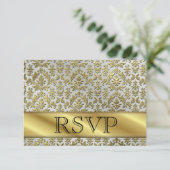 RSVP 50ste gouden huwelijksjubileumkaart (Staand voorkant)