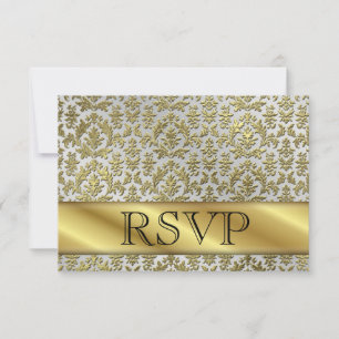 RSVP 50ste gouden huwelijksjubileumkaart Kaartje