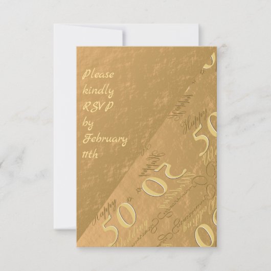 RSVP 50th Wedding Jubileum (Voorkant)