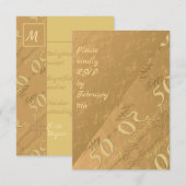 RSVP 50th Wedding Jubileum (Voorkant / Achterkant)