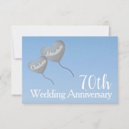 RSVP 70ste platinahuwelijksjubileumkaart Kaartje