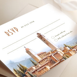 RSVP aan de Romance San Gimignano Italië Kaart
