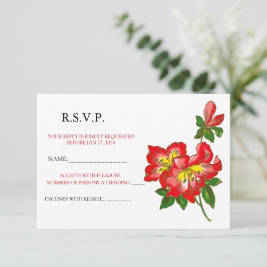 RSVP-aankondiging 2 Kaart (Staand voorkant)