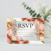 RSVP | Abstracte najaarskleuren van de Waterverf 4 Kaart (Staand voorkant)