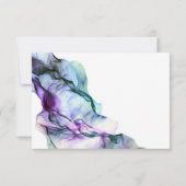 RSVP | Abstracte Ultra Violet Indigo Blauwgroen In Kaart (Achterkant)