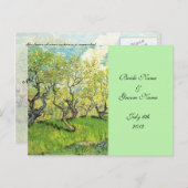 RSVP, acceptatiekaart, Orchard in Blossom Uitnodiging Briefkaart (Voorkant / Achterkant)
