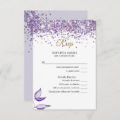 RSVP Acuarela Follaje Púrpura morada (Voorkant / Achterkant)