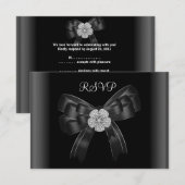 RSVP Alle gelegenheden Diamond Jewel Black Bow (Voorkant / Achterkant)