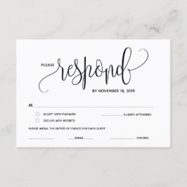 RSVP, antwoord, antwoord Bijlagekaarten Informatiekaartje