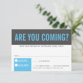 RSVP ANTWOORD ANTWOORD leuk vet blok grijs aqua bl (Staand voorkant)