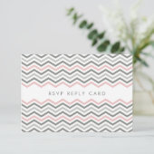 RSVP ANTWOORD KAART: chevron1 2 (Staand voorkant)
