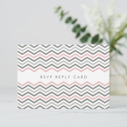 RSVP ANTWOORD KAART: chevron1 2 (Staand voorkant)