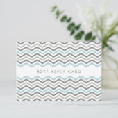 RSVP ANTWOORD KAART: chevron1 3 (Staand voorkant)