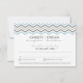 RSVP ANTWOORD KAART: chevron1 3 (Achterkant)