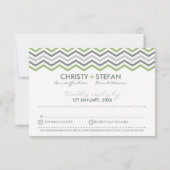 RSVP ANTWOORD KAART: chevron1 4 (Achterkant)