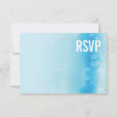 RSVP ANTWOORD MODERN OMBRE waterverf blauw (Achterkant)