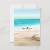 RSVP-antwoord op zomervakantiestrand RSVP Kaartje (Achterkant)