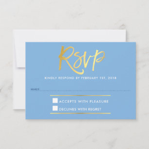 RSVP ANTWOORD REACTIE faux goud type korenbloem bl