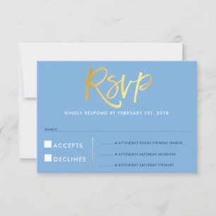 RSVP ANTWOORD REACTIE faux goud type korenbloem bl