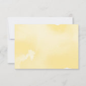 RSVP ANTWOORD REACTIE geel waterverf maaltijden (Achterkant)