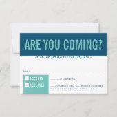 RSVP ANTWOORD REACTIE leuk vet blok donkerblauw mi (Voorkant)