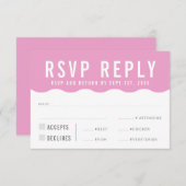 RSVP ANTWOORD REACTIE modern strak schattig golf r (Voorkant / Achterkant)