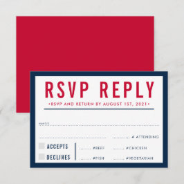 RSVP ANTWOORD REACTIE modern vet jongen marine roo