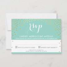 RSVP ANTWOORD REACTIE roestig goud mini confetti m
