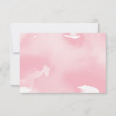 RSVP ANTWOORD REACTIE stijlvolle waterverf lichtro Kaart (Achterkant)