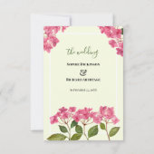 RSVP Antwoord Waterverf Roze Hydrangea Lacecaps (Achterkant)