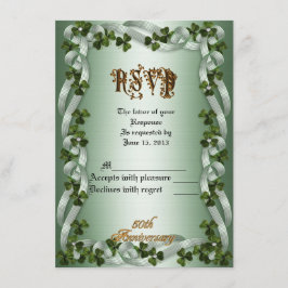 RSVP antwoordkaart 50ste verjaardag gelofte vernie Kaart