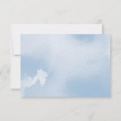 RSVP-ANTWOORDKAART smart waterverf blauw RSVP Kaartje (Achterkant)