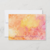 RSVP-antwoordkaart voor bruiloft - Verse bloemen RSVP Kaartje (Achterkant)