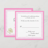 RSVP,antwoordkaart voor trouwuitnodiging Kaart (Voorkant / Achterkant)