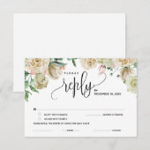 RSVP-antwoordkaarten met rustieke elegantie Informatiekaartje (Voorkant / Achterkant)