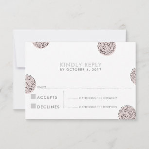 RSVP ANTWOORDT RESPONSE chic minimalist mini stip 