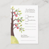RSVP Apple Tree Waterverf Eggshell Weddenkaarten Informatiekaartje (Achterkant)