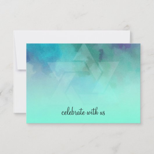 RSVP Aqua en Blue Star van David (Voorkant)