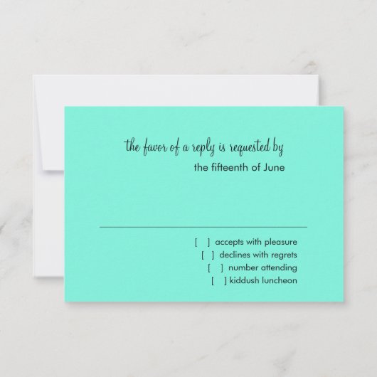 RSVP Aqua en Blue Star van David (Achterkant)