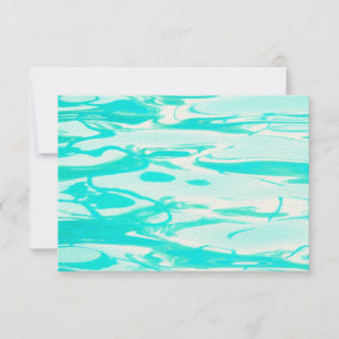 RSVP Aqua Green Pool Water Abstracte achtergrond Kaartje