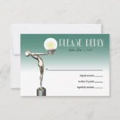 RSVP Art Deco Glam Nouveau | blauwgroen (Voorkant)