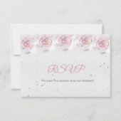 RSVP Baby shower Kaarten Blush Pink (Voorkant)